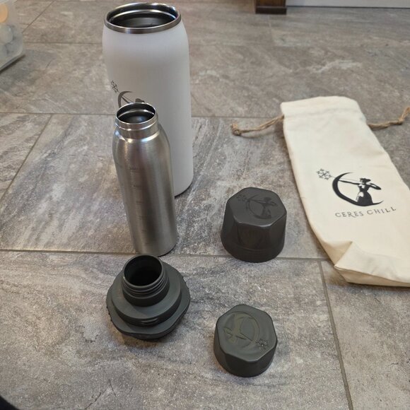 Ceres Chill Breastmilk White Chiller Bottle 32 oz Bpa Free Breast Milk Storage - Picture 2 of 2